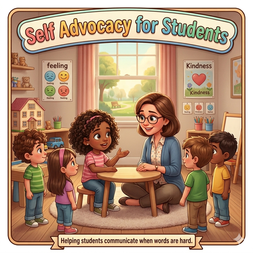 Self-advocacy card set for students